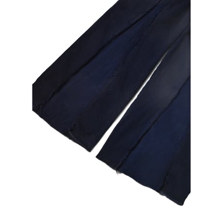 "Remake by VERS" Fringe Damage Flare Denim Pants