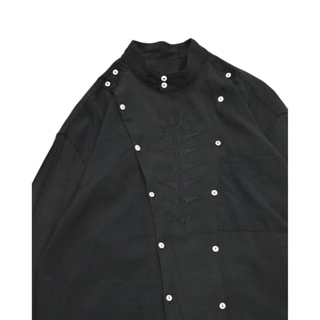 Art Cutting Stand Collar Shirt