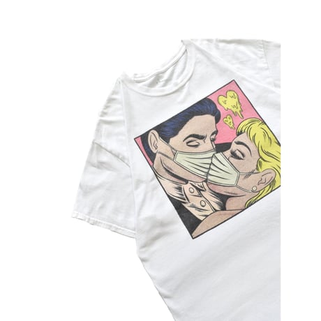 Pop Art Masked Lover Graphic T-Shirt