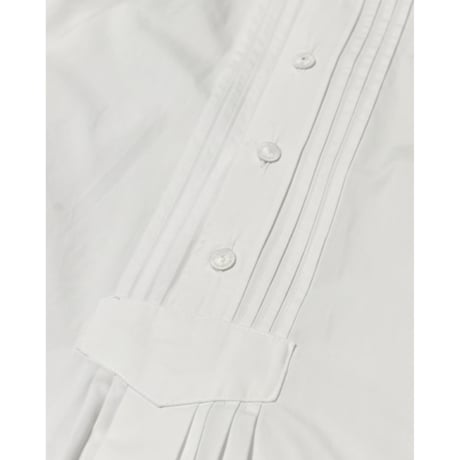 Vintage Pleated Front Dress L/S Shirt
