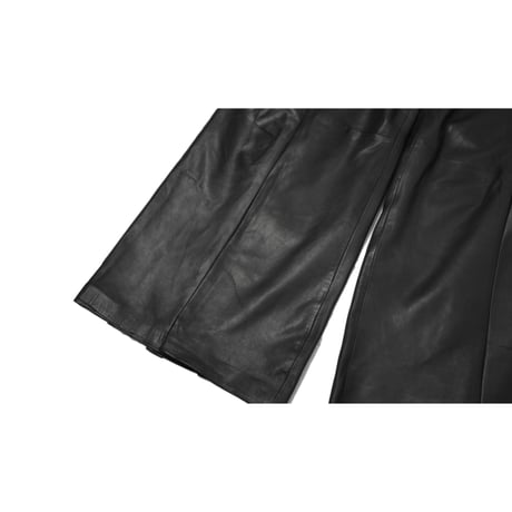 VERS Remake Real Leather Wide Flare Pants