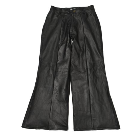“Remake by VERS” Leather Flare Wide Pants