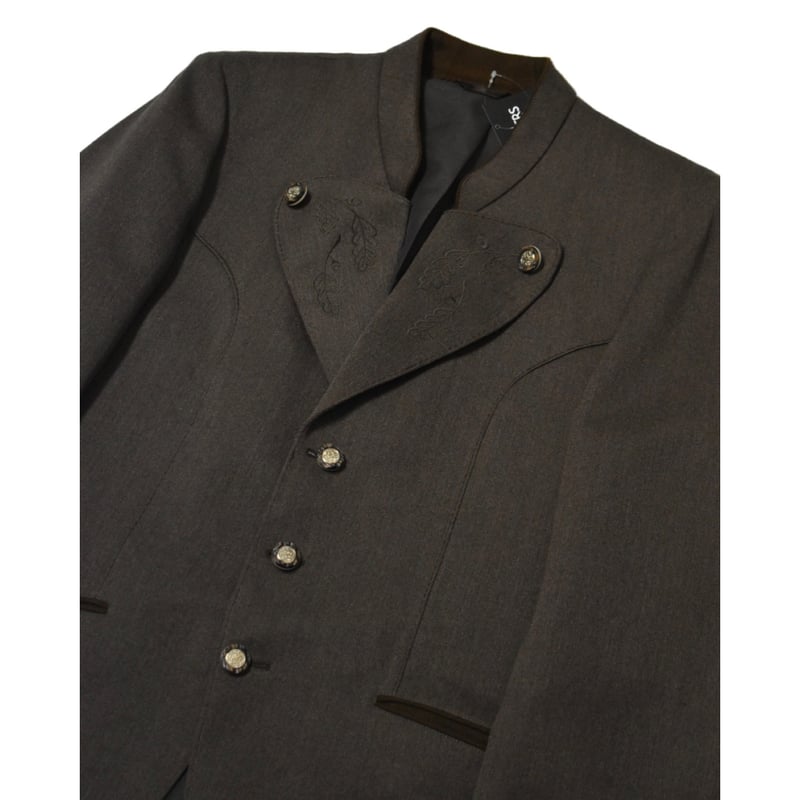 EURO Vintage Embroidery Tyrolean Jacket -Metal