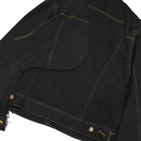 "Remake by VERS " Wave Docking Denim Jacket - Original Overdye -