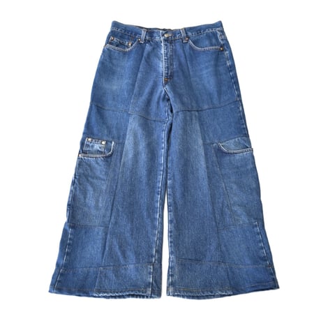 "Remake by VERS" Switching Flare Denim Pants