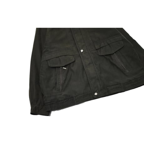 Faux Suede Fly Front Jacket