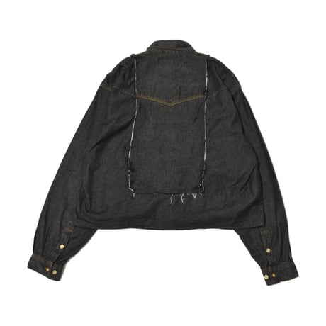 "Remake by VERS" Formal Contrast Denim L/S Shirt