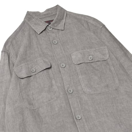Flap Pocket Linen L/S Shirt