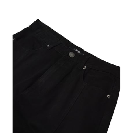 ”NASTY GAL” Wide Flare Black Denim Pants