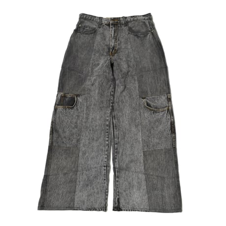 "Remake by VERS" Switching Flare Denim Pants