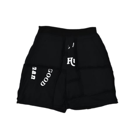 "Remake by VERS" Irregularly Attached Half Sweat Pants