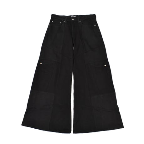 リメイクデニム　ワイドデニム　70s RUSTLER adidas 春色　古着 リメイクデニムパンツ ワイドデニム adidas - メルカリ