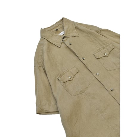 Sand Beige Linen S/S Shirt
