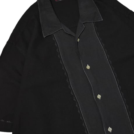 Embroidery Open Collar S/S Shirt