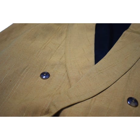EURO Vintage Linen Double Breasted Tailored Jacket