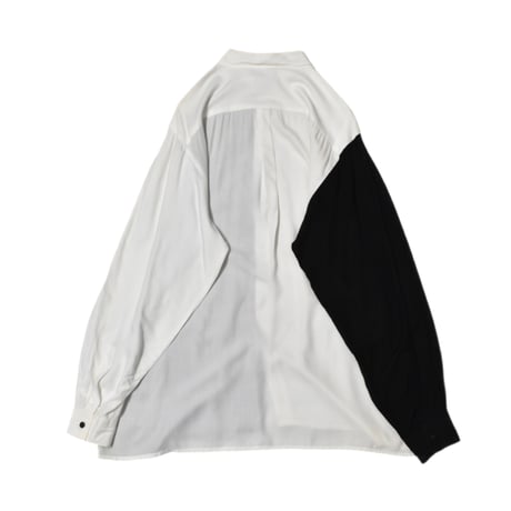 Vintage Embroidery Switching L/S Shirt