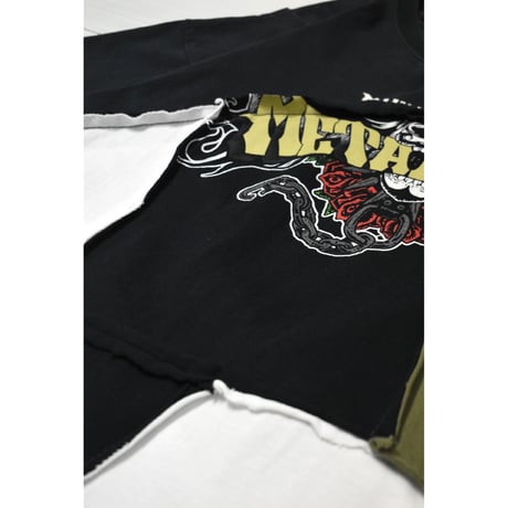 “Remake by VERS” Patchwork Accident Tee