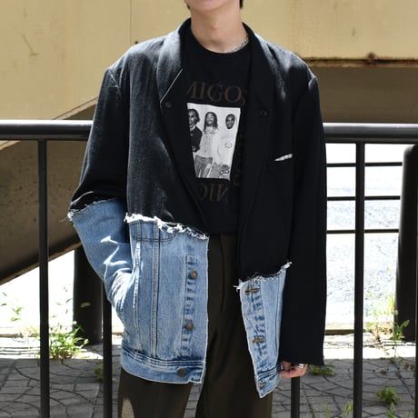 VERS Remake Single Breasted Denim Tailored Jacket