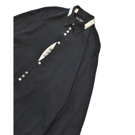 EURO Vintage Metal Button Dress L/S Shirt