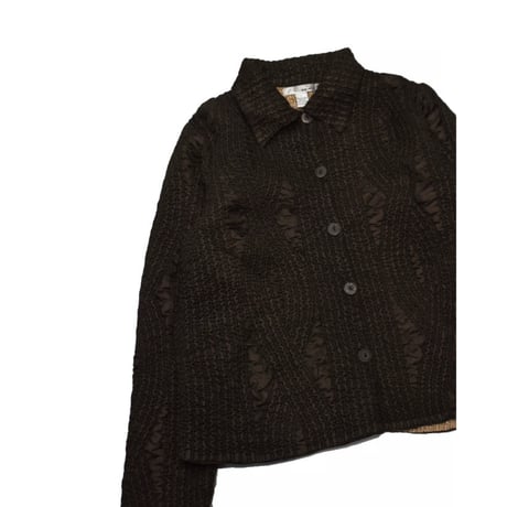 Popcorn Textured Button Jacket