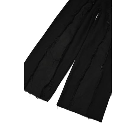 "Remake by VERS" Fringe Damage Flare Denim Pants