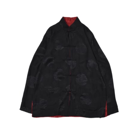 Vintage Reversible China Silk Shirt Jacket