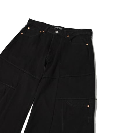 "Remake by VERS" Switching Flare Denim Pants