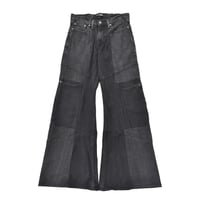 "Remake by VERS" Switching Flare Denim Pants