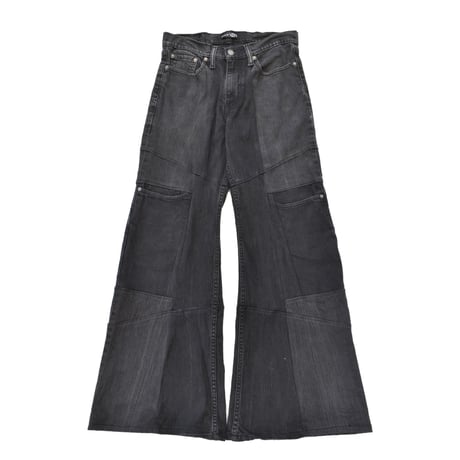 "Remake by VERS" Switching Flare Denim Pants
