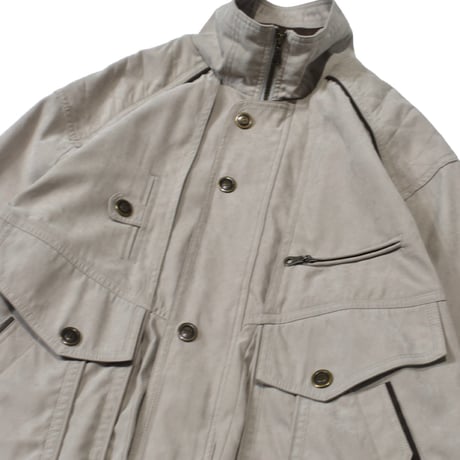 Faded Olive Utility Stand-Collar Jacket