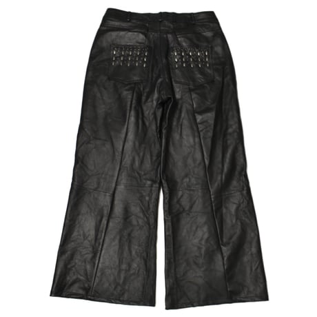 “Remake by VERS” Leather Flare wide Pants