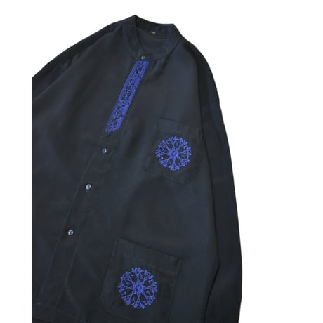 Embroidery Stand Collar L/S Shirt