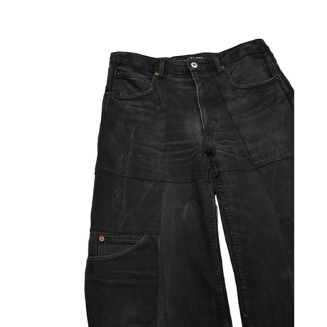 ”Remake by VERS" Switching Flare Denim Pants