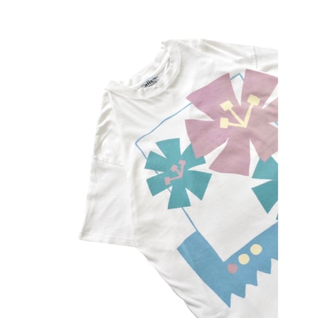 90s Tropical Floral Art T-Shirt