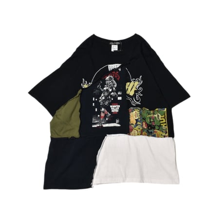 “Remake by VERS” Patchwork Accident Tee