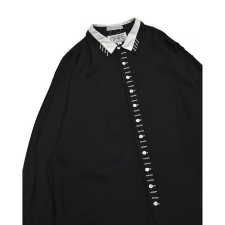 Decorative Button Rayon Shirt