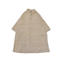 Sand Beige Linen Blend S/S Shirt