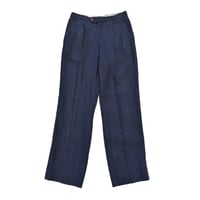 EURO Vintage Pure Linen Wide Two Tuck Slacks