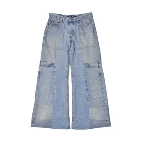 "Remake by VERS" Switching Flare Denim Pants