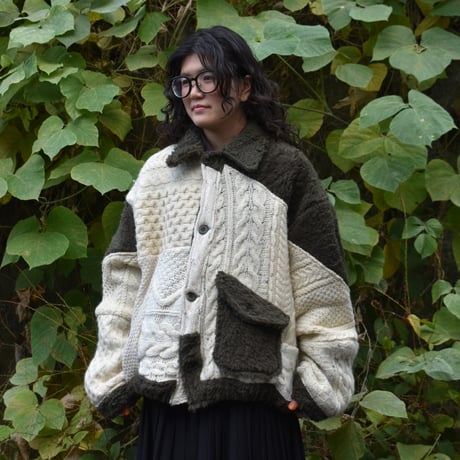 ”Remake by VERS” Rebuild Knit Field Jacket