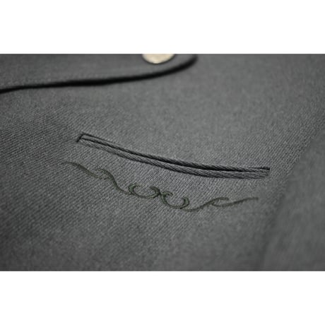 EURO Vintage Embroidery Tyrolean Jacket -Metal Coin Button-