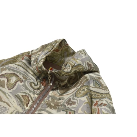 Vintage Patterned Silk Blouson
