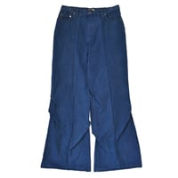 "Remake by VERS" Asymmetric Tuck Denim Trousers
