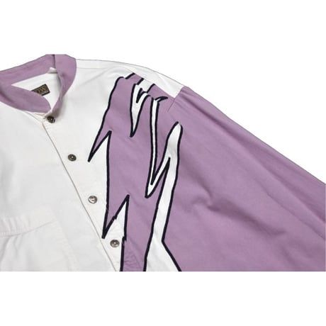 Vintage Embroidery Stand Collar L/S Shirt