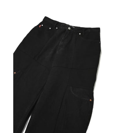 "Remake by VERS" Switching Flare Denim Pants