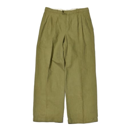 Vintage Triple Tuck Linen Slacks