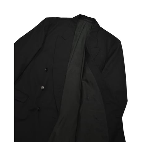 EURO Vintage Double Breasted Tailored SET UP -Black-