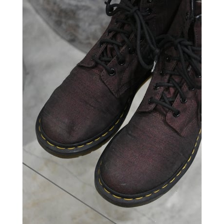 Dr.Martens Oxblood Canvas 8hole Boots