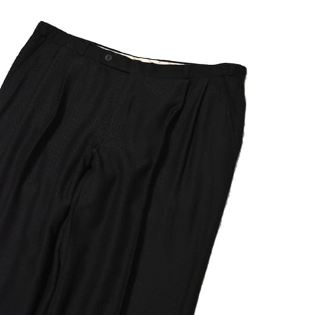Vintage Double Tuck Patterned Slacks