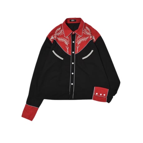 "Remake by VERS" Embroidery Short Length Western L/S Shirt